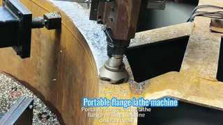 Machine à dresser les brides portable pour le fraisage et la réparation des brides sur site.