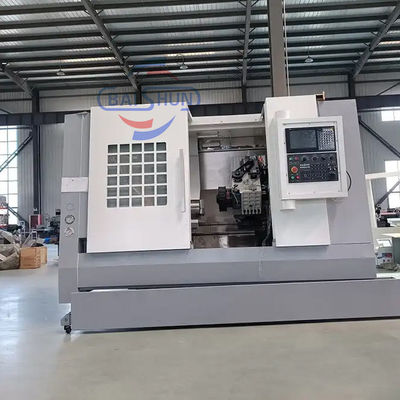 Coupe de métal automatique de roue en alliage Lit incliné Machine à tour CNC TCK550