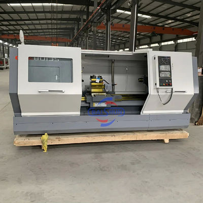 2 axes machine à tour automatique CNC GSK outils lit plat
