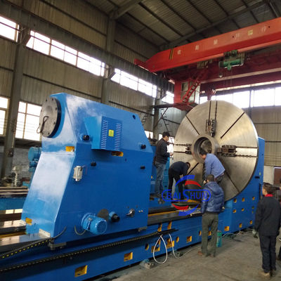 Machine de tourne-disque métallique horizontale à charge lourde universelle à trois voies