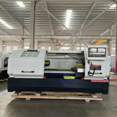 Tour CNC CK6150, lit plat, balançoire de 500mm, pièce de 1500mm